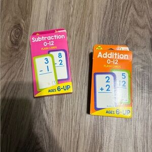 Subtraction and Addition Flash Cards Set